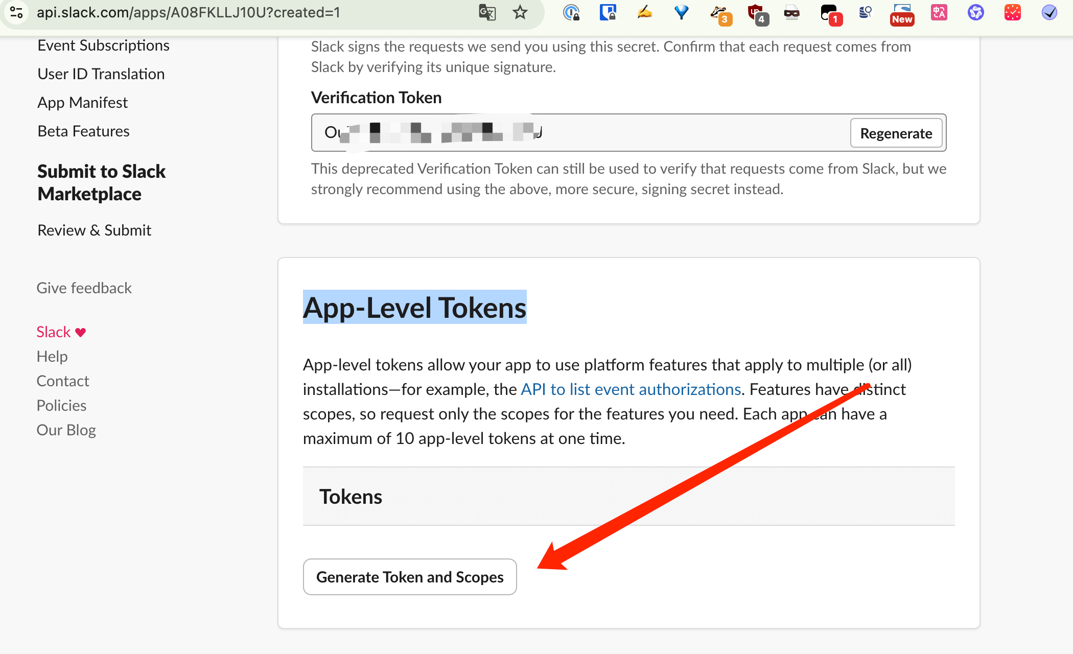 Get App-Level Token